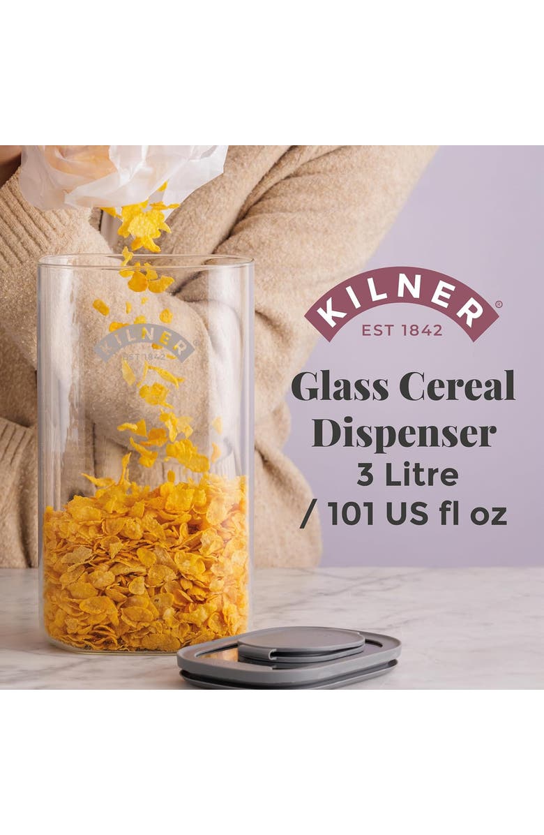 Kilner Fresh Storage Cereal Dispenser, Alternate, color, Clear