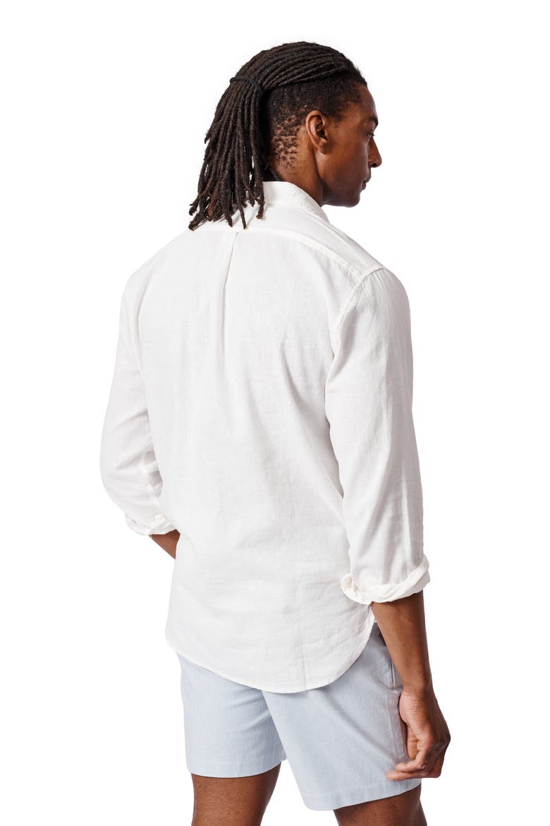 Grainsby Linen Cotton Relaxed Shirt, Alternate, color, White