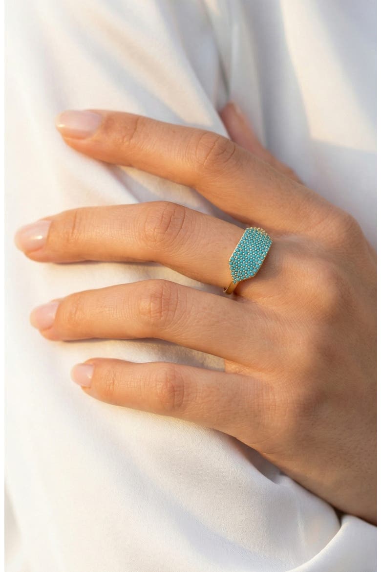 Id Ring, Alternate, color, Turquoise