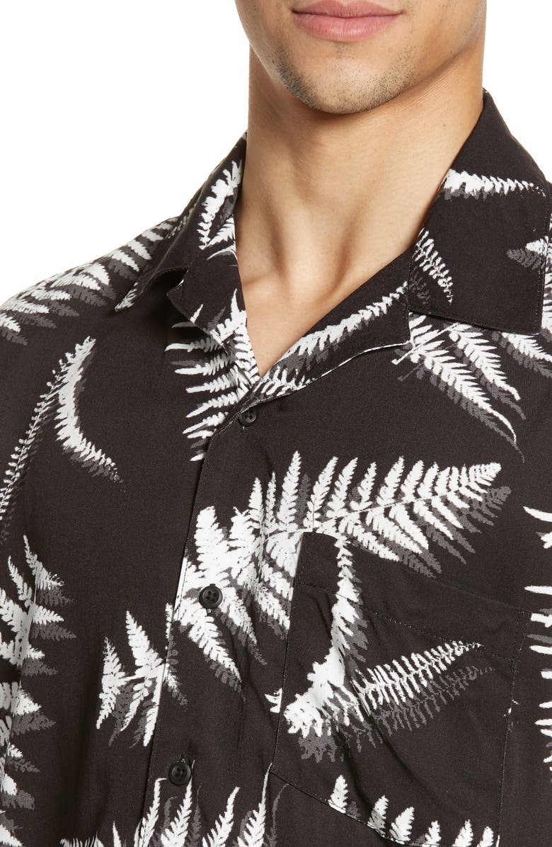 Onia Fern Leaves Vacation Shirt, Alternate, color,