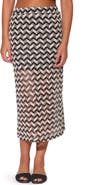 Walter Baker Nelle Open Knit Midi Skirt