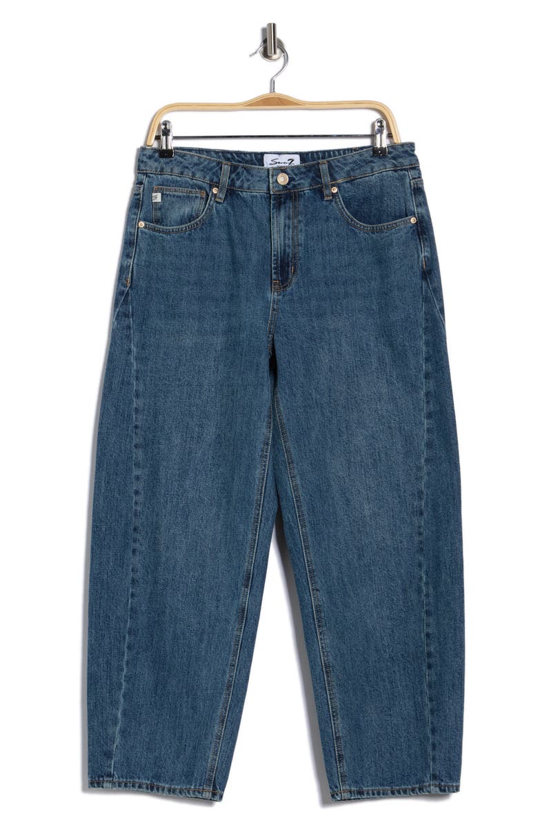 Seven7 Gusset High Waist Ankle Barrel Jeans, Alternate, color, St. James