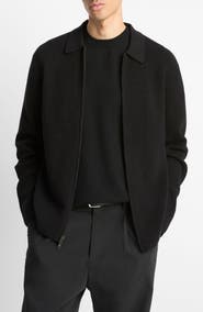 Vince Wool Blend Zip Cardigan