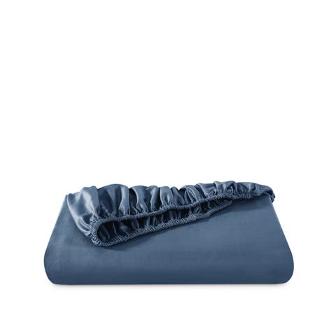 400 Thread Count Organic Cotton Sateen Fitted Sheet