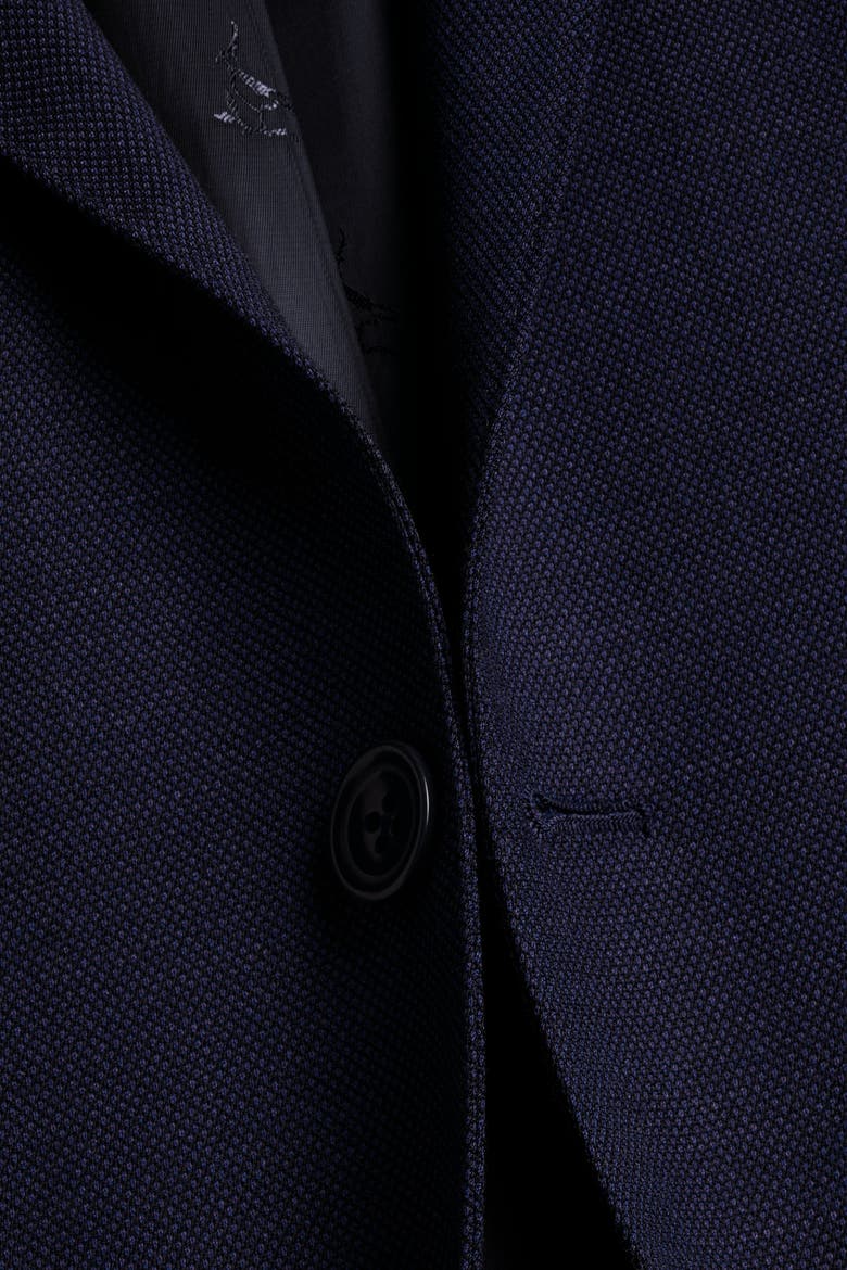 Slim Fit Natural Stretch Birdseye Suit Jacket, Alternate, color, Indigo Blue
