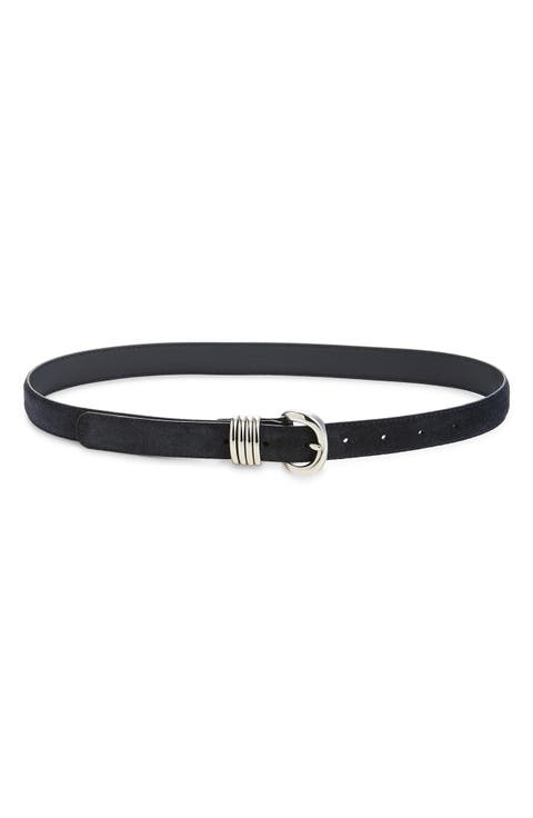 Metal Keeper Suede Belt
