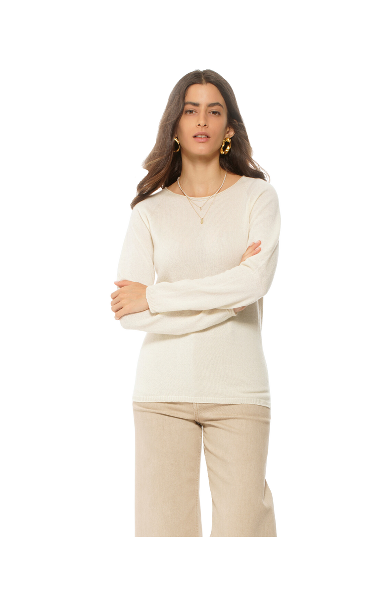 Monticelli Cashmere Ultralight Pure Cashmere Raglan Crewneck Sweater, Alternate, color, 