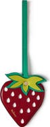 Mulberry Strawberry Leather Bag Charm