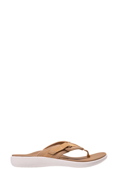 Revitalign Yumi Northfork Flip Flop In Brown