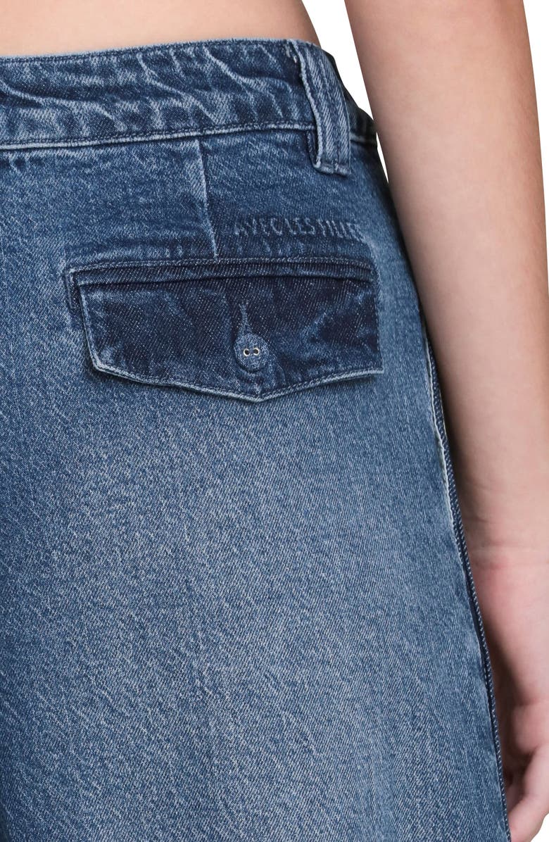 Avec Les Filles Wide Leg Jeans, Alternate, color, Dark Blue Wash