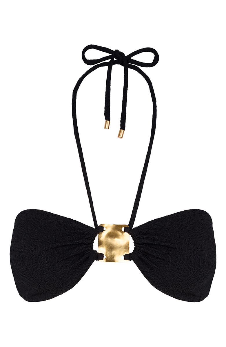 ViX Paula Hermanny Firenze Cleo Bikini Top, Alternate, color, Black