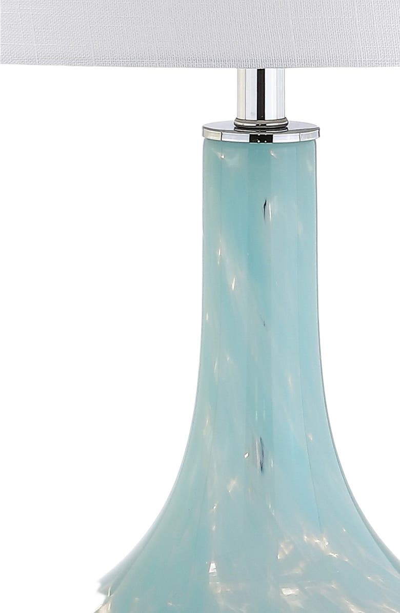 JONATHAN Y Montreal 29" Glass/Acrylic LED Table Lamp, Ice Blue, Alternate, color, Ice Blue