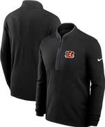 Nike Men's Nike Black Cincinnati Bengals Lightweight Victory Performance Half-Zip Pullover