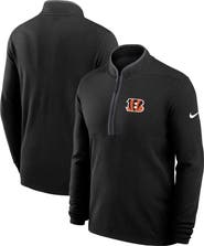 Nike Men's Nike Black Cincinnati Bengals Lightweight Victory Performance Half-Zip Pullover