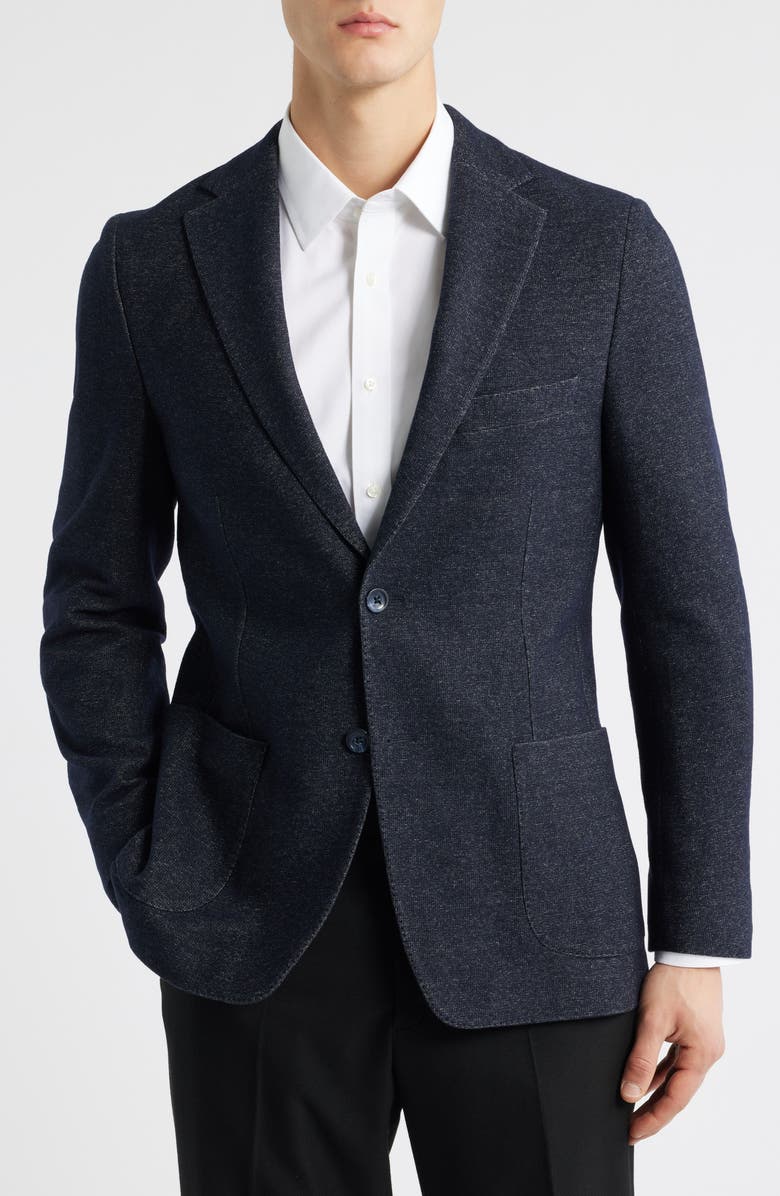 Vince Icon Relaxed Fit Wool Blend Sport Coat, Alternate, color, Dark Blue