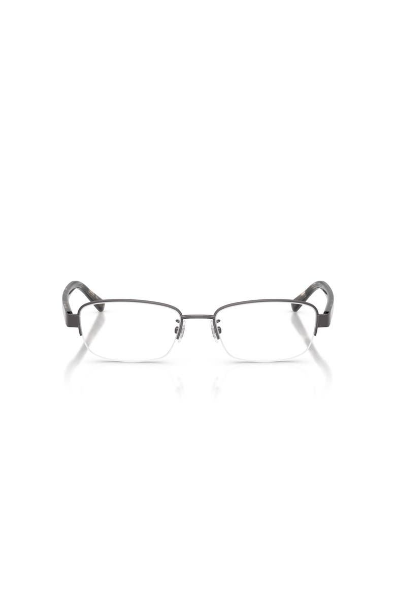 Brooks Brothers 52mm Oval optical glasses, Alternate, color, Grey