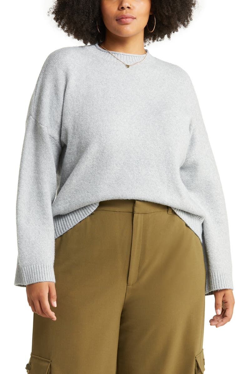 BP. Cozy Roll Crewneck Sweater, Main, color,