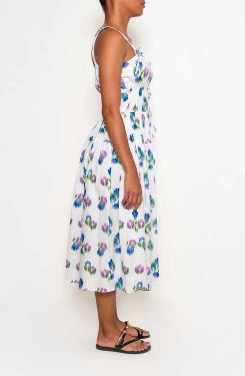 THE LULO PROJECT THE LULO PROJECT BAHIA TIE SLEEVELESS MIDI DRESS