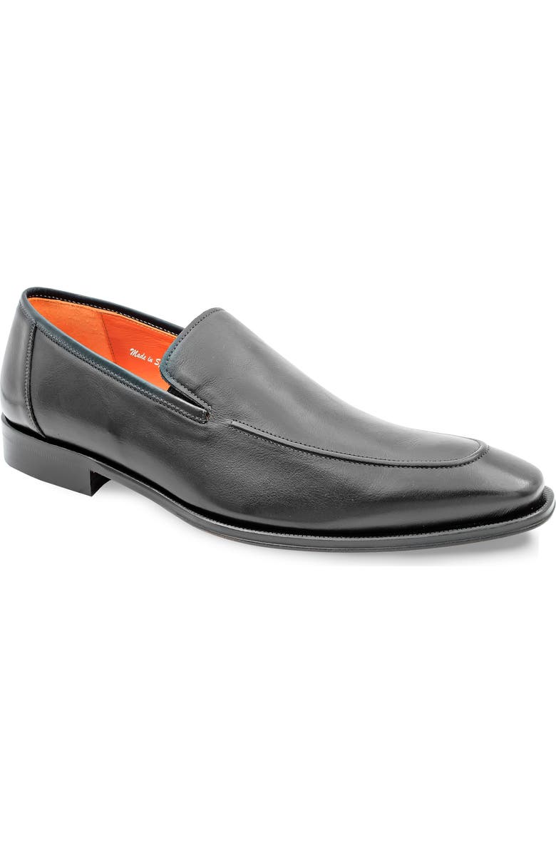 Mezlan Apron Toe Loafer, Main, color, Black