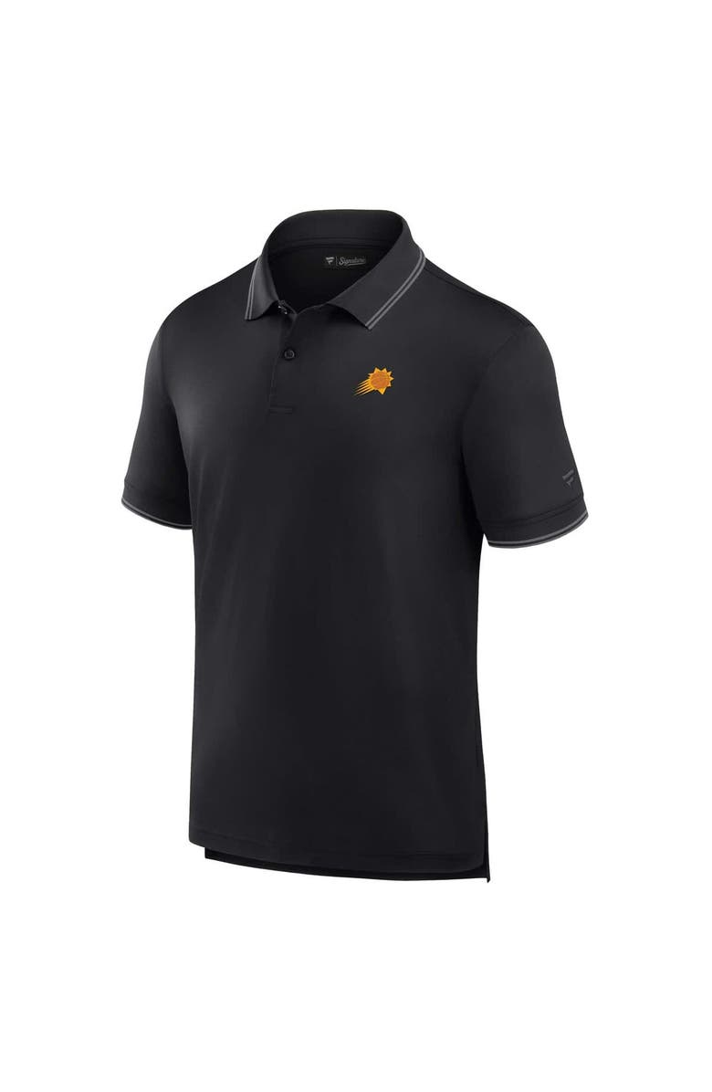 FANATICS Men's Fanatics Black Phoenix Suns Front Office Pique Polo, Alternate, color, Black