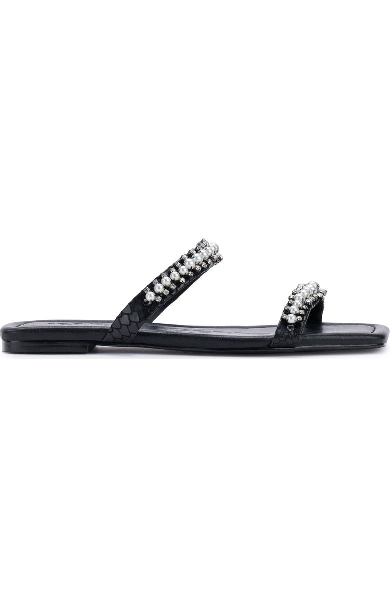 KARL LAGERFELD PARIS Payzlee Rhinestone Slide Sandal, Alternate, color,