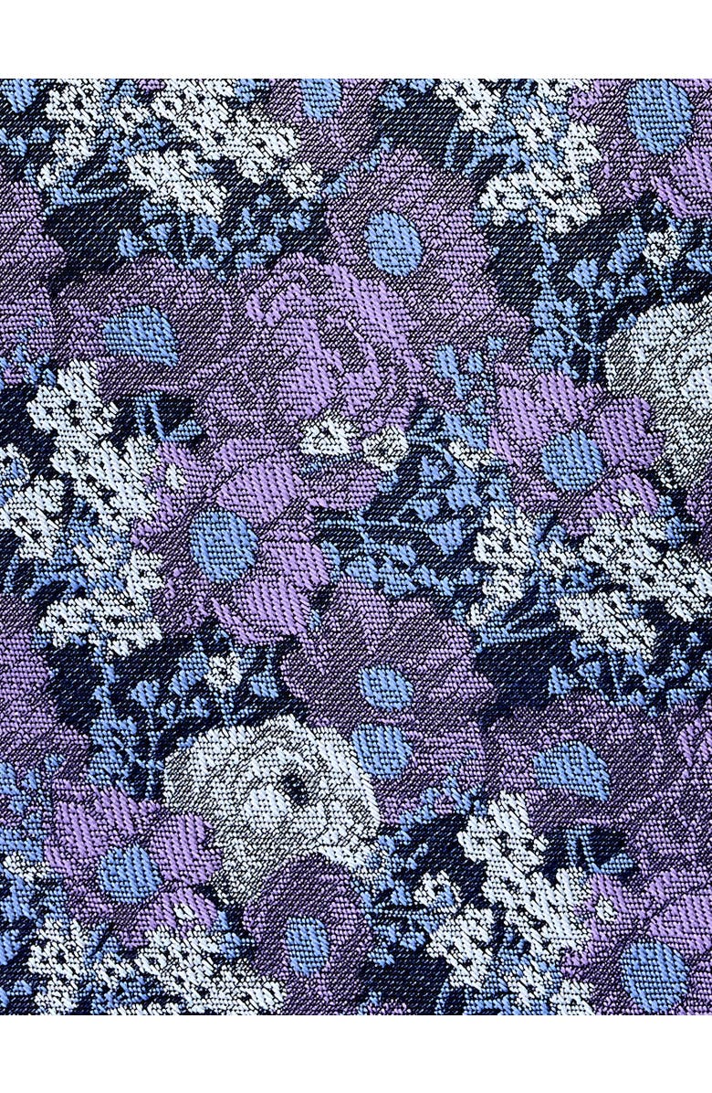 Synrgy by DXL Big & Tall Exploded Floral Tie, Alternate, color, Navy