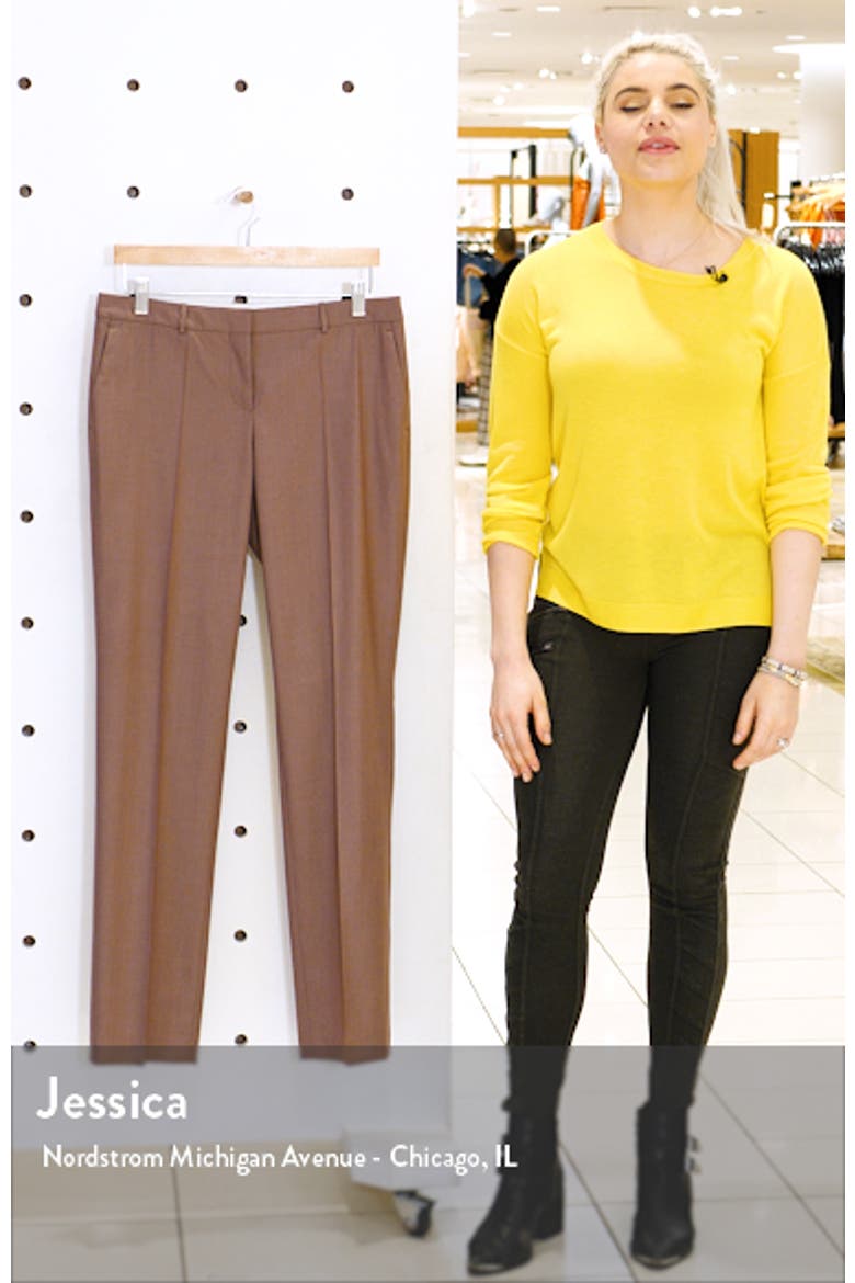 Tamea Straight Leg Wool Suit Trousers video
