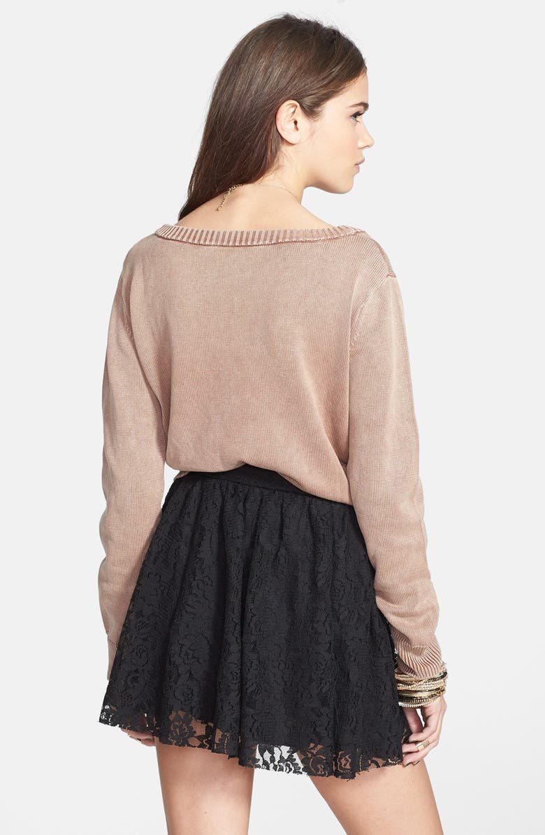 All in Favor Lace Skater Skirt, Alternate, color, 