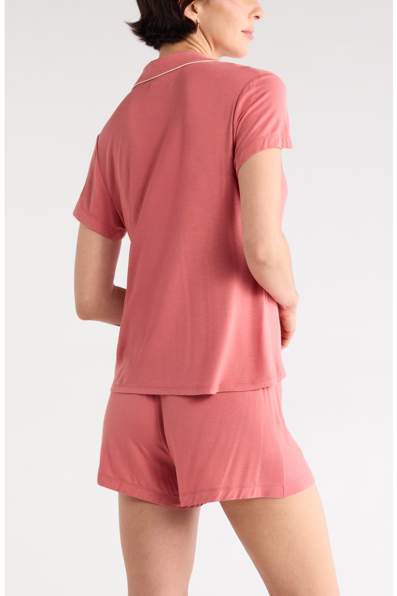 Tranquility Shortie Pajamas, Alternate, color, PINK CEDAR