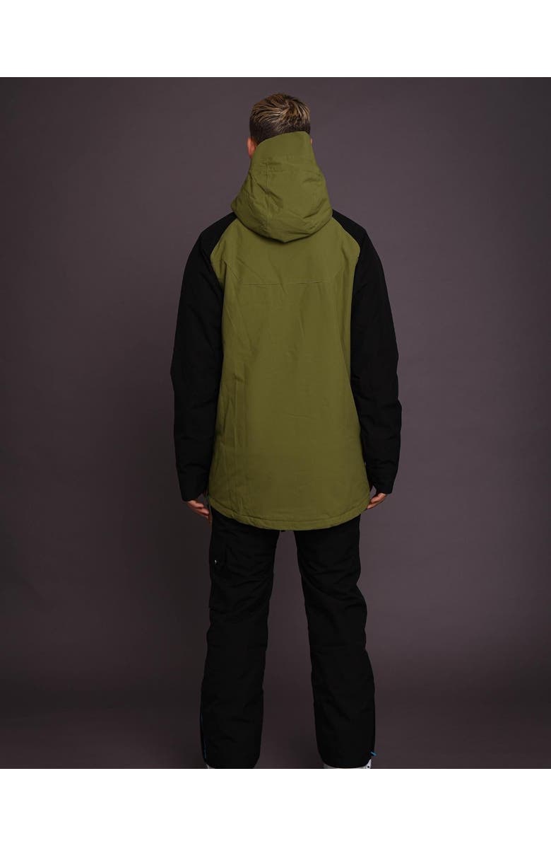 OOSC Snow Park Overhead Jacket - Orange & Khaki, Alternate, color, Orange & Khaki