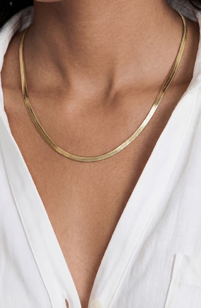 Ettika Brooklyn Snake Chain Necklace, Alternate, color, Gold