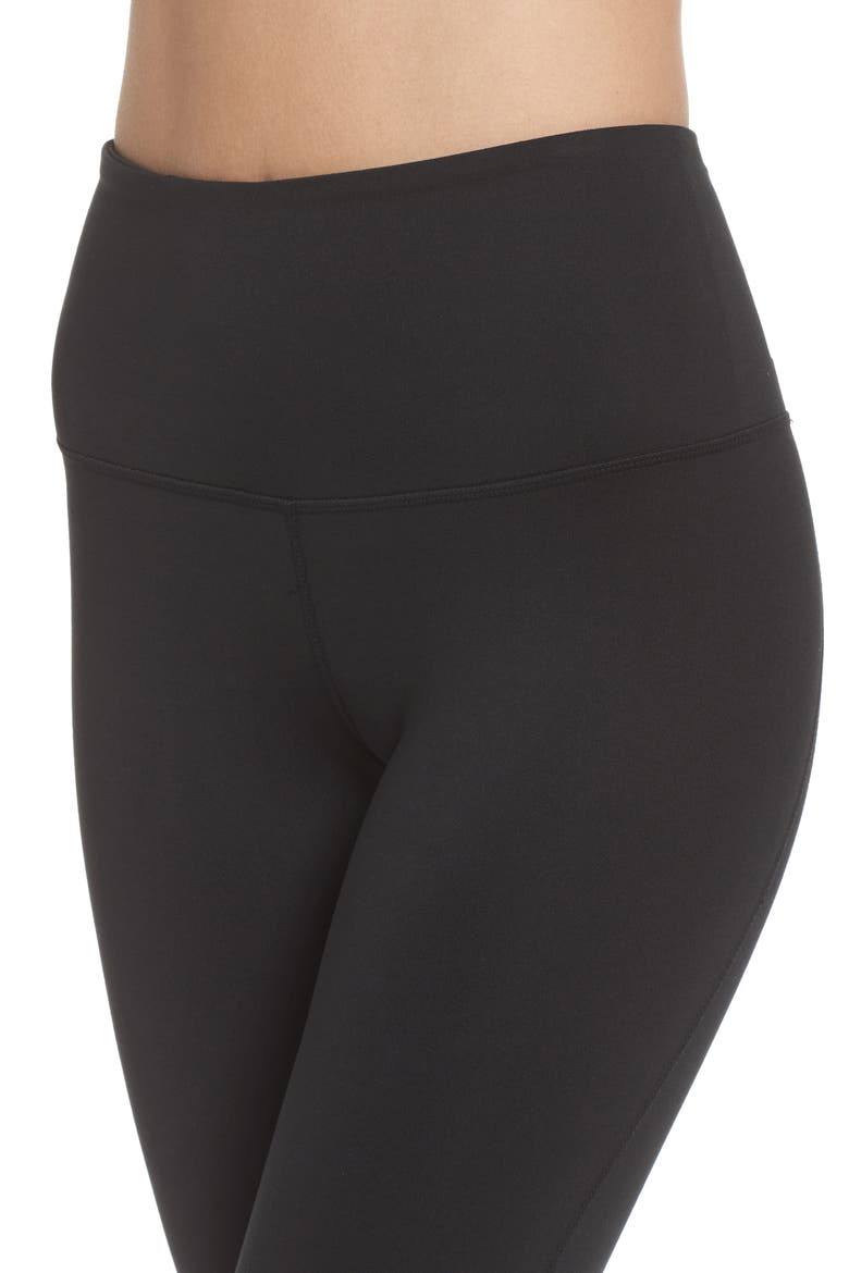 Live In High Waist Crop Leggings, Alternate, color, BLACK