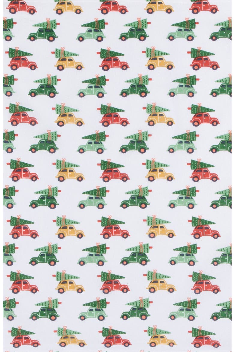 Floursack Organic Cotton Tea Towels, Alternate, color, CANDY CANE LANE