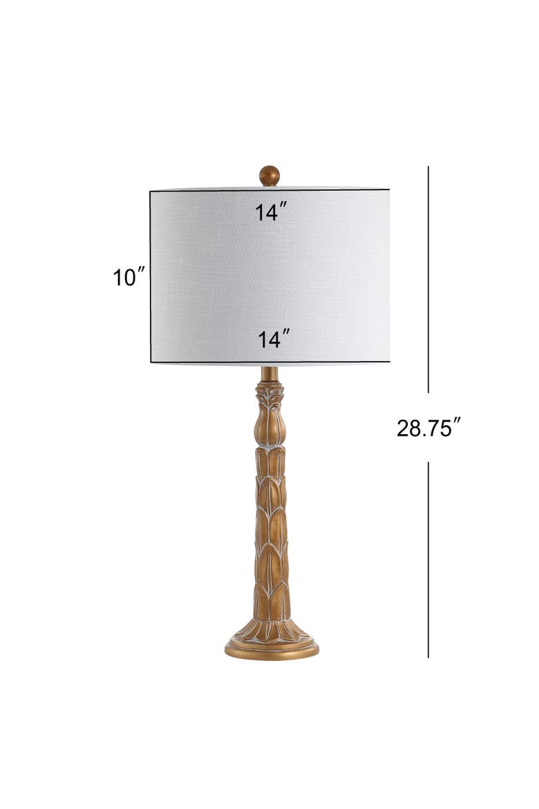 Blanche 28.7" Resin LED Table Lamp, Antique Gold, Alternate, color, Antique Gold