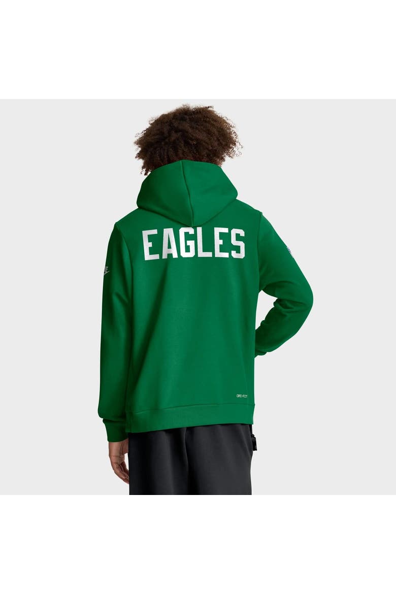 Men's Nike Kelly Green Philadelphia Eagles  Sideline Offensive Set Play Performance Pullover Hoodie, Alternate, color, Kelly Green
