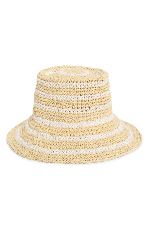 Stripe Packable Lantern Hat