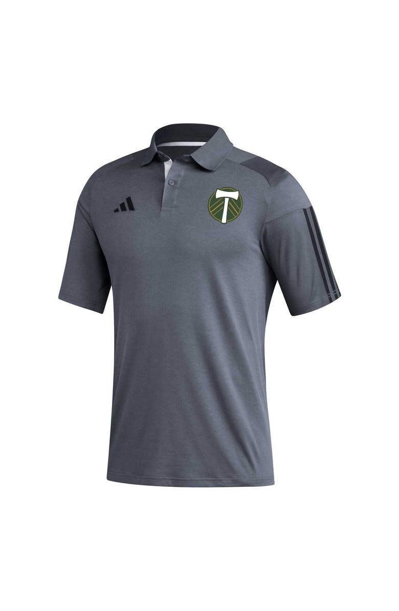 adidas Men's adidas Gray Portland Timbers 2023 On-Field Training Polo, Alternate, color, Gray