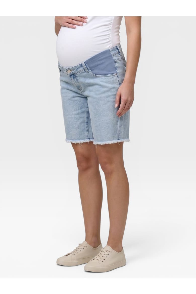Under the Belly Maternity Dad Denim Short, Alternate, color, Sara Light Wash