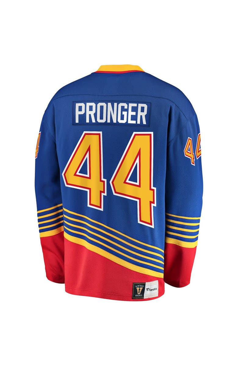 FANATICS Men's Fanatics Branded Chris Pronger Blue St. Louis Blues Breakaway Retired Player Jersey, Alternate, color,