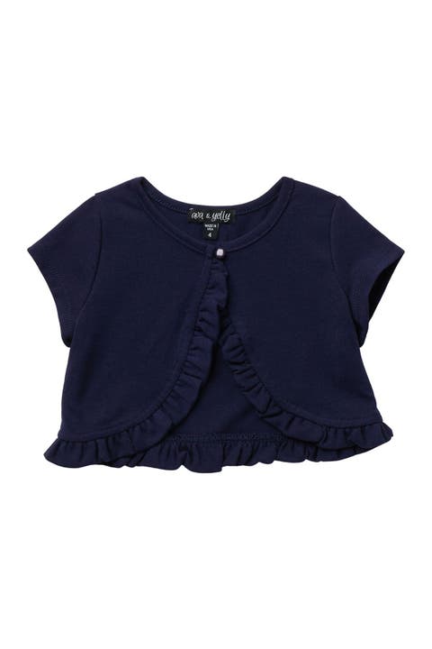 Ruffle Edge Cardigan Sweater (Little Girls)