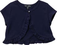 Ava & Yelly Ruffle Edge Cardigan Sweater