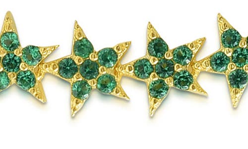 Sphera Milano Cz Star Chain Bracelet In Gold