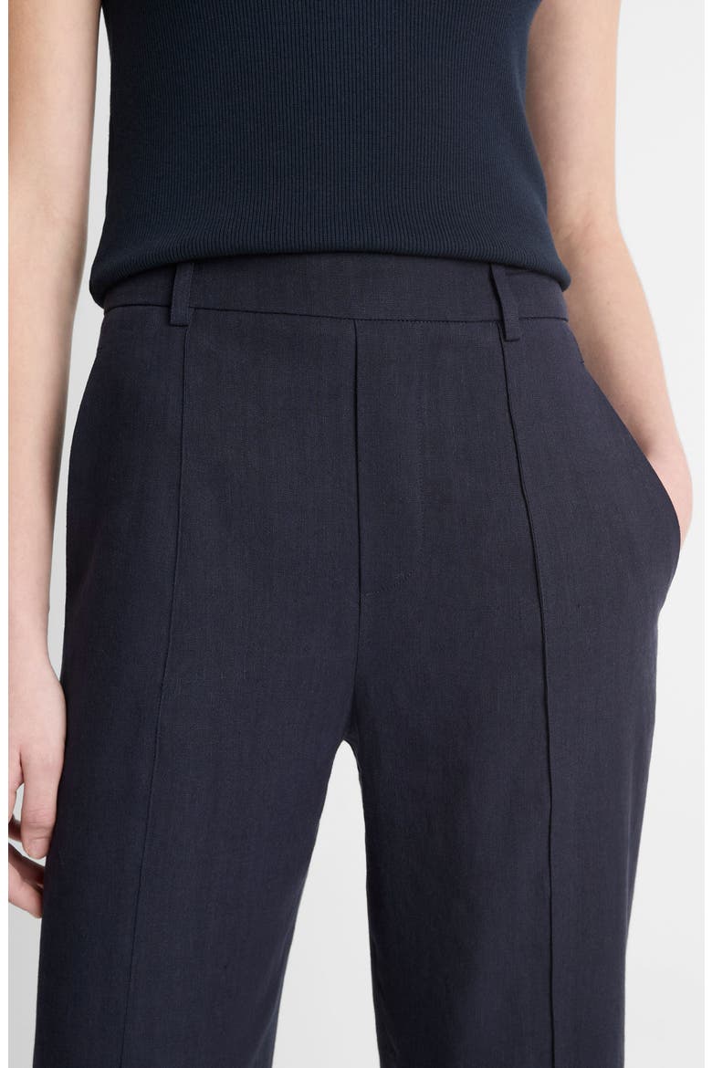 Grace Mid Rise Linen Blend Tapered Pull-On Pants, Alternate, color, COASTAL