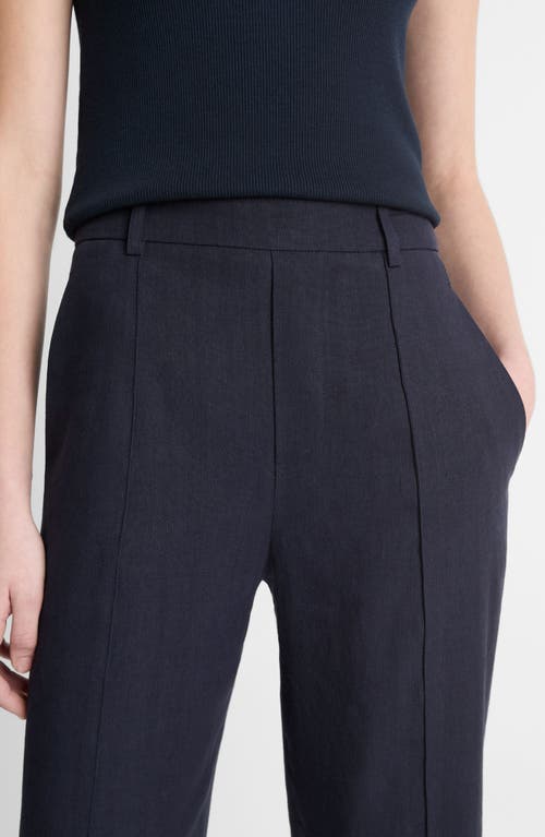 Vince Cotton Stretch Mid-rise Bootcut Pants In Coastal
