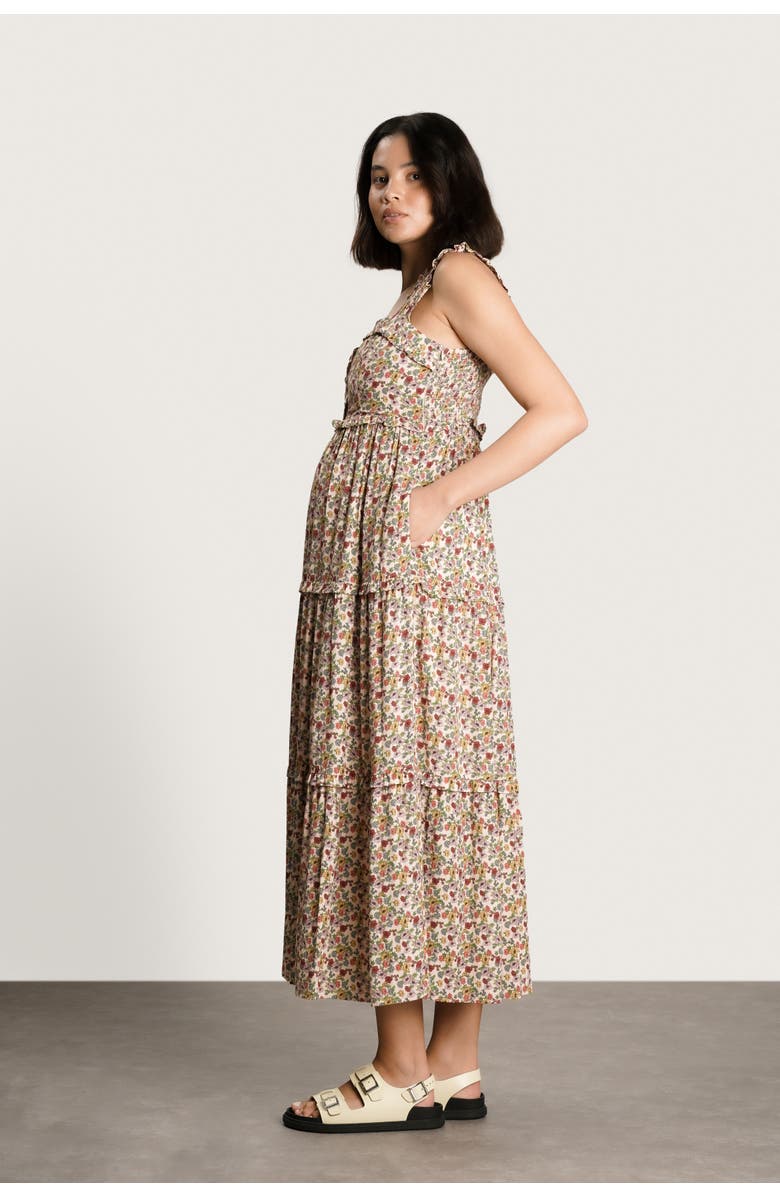 Nom Maternity Emma Maternity & Nursing Maxi Dress, Alternate, color, Warm Floral