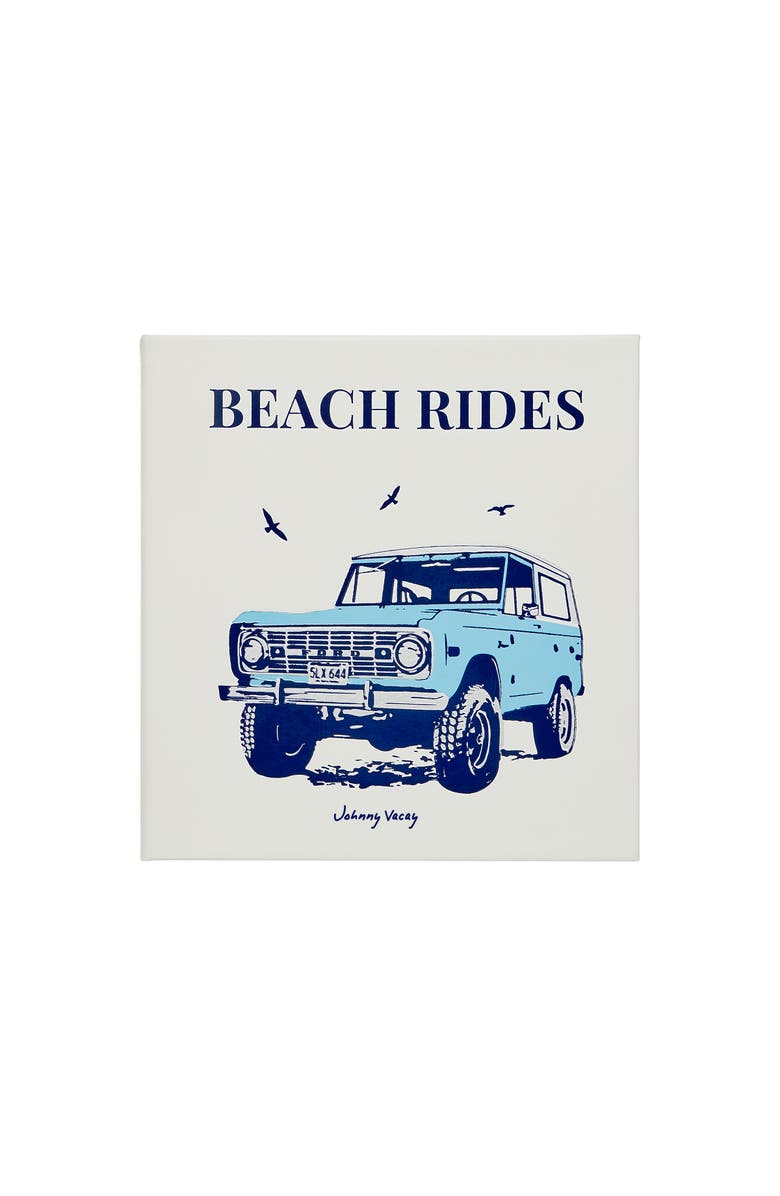 Graphic Image Beach Rides by Johnny Vacay Leather Edition, Main, color, Ivory