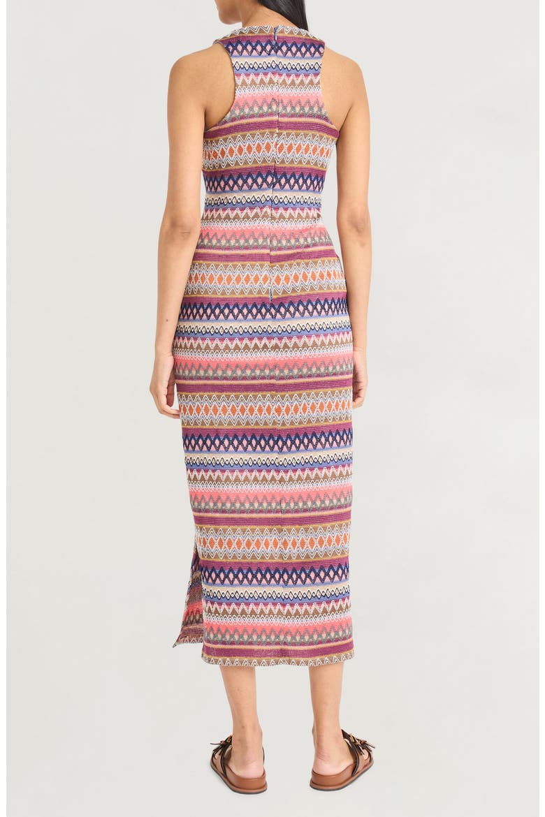 Sleeveless Stripe Knit Maxi Sundress, Alternate, color, PURPLE MULTI