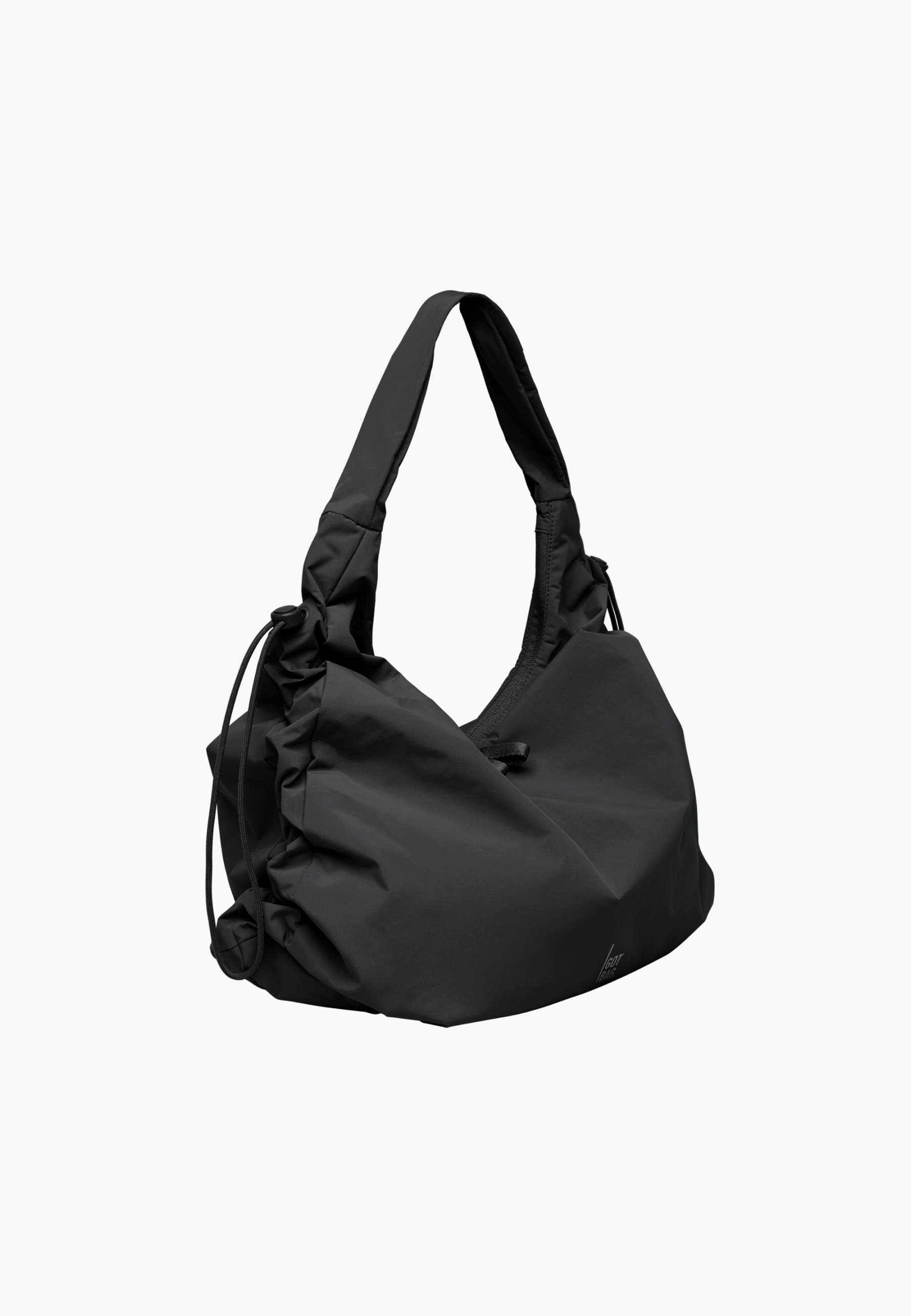 GOT BAG Mellow Bag Recycled Nylon Slouchy Hobo, Alternate, color, Black