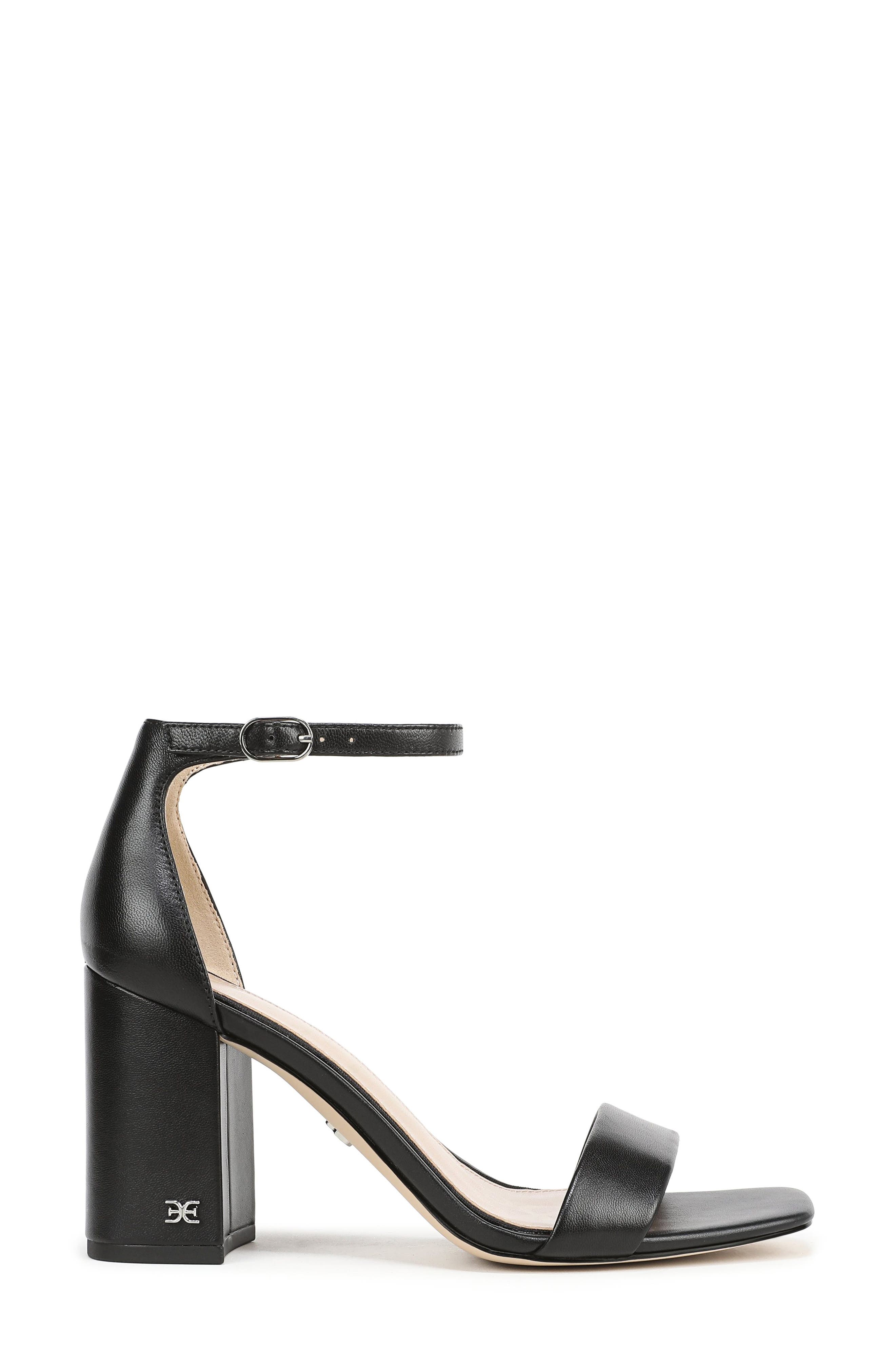 Sam Edelman Daniella Ankle Strap Sandal, Alternate, color, Black