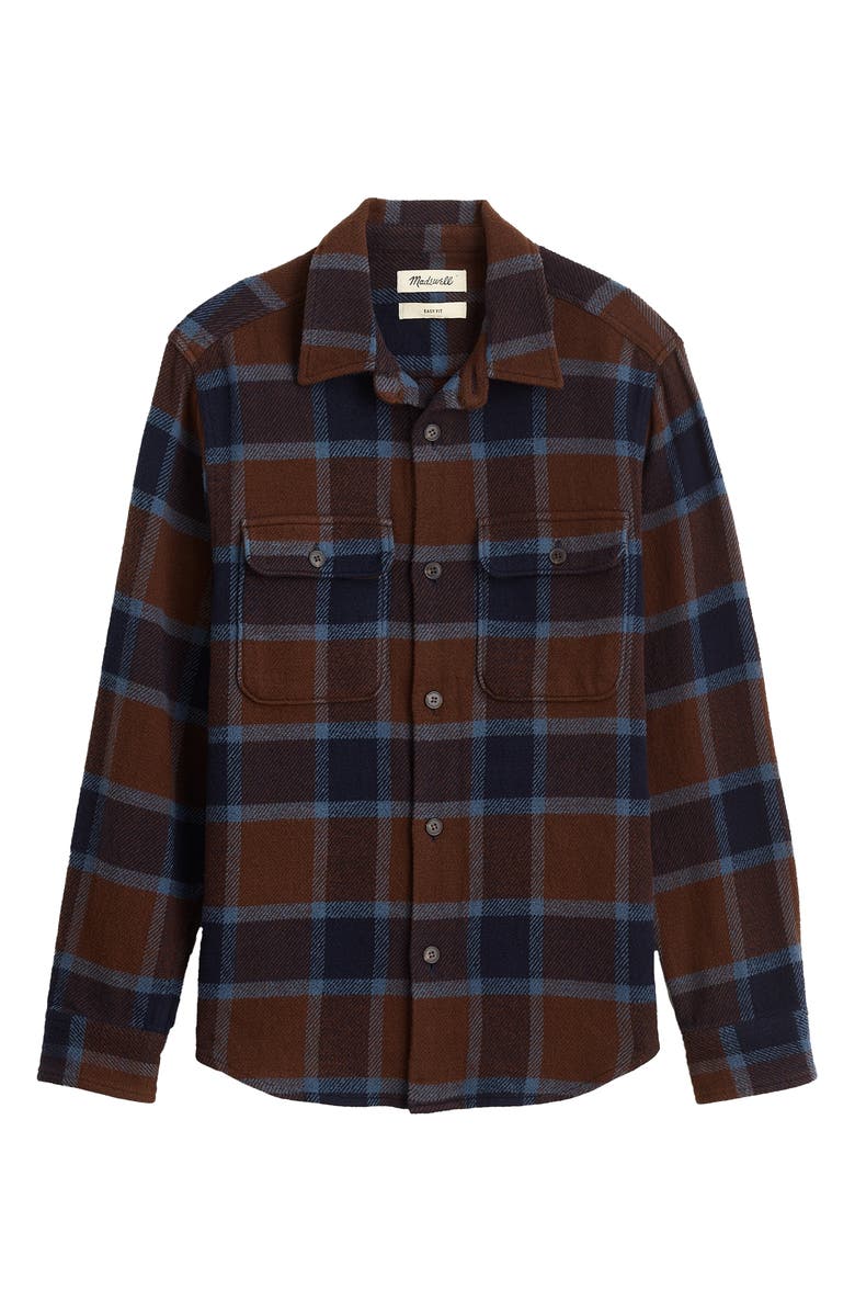 Easy Plaid Twill Shirt Jacket